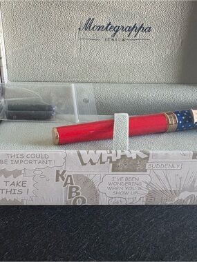Montegrappa DC Comics Wonder Woman Fountain Pen Fine Nib ISDCW2PU New Box